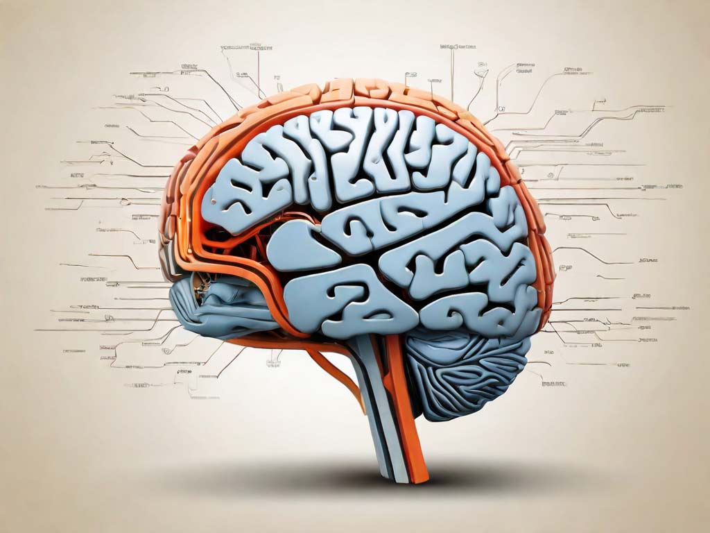 R5M - Illustration - menschliches Gehirn